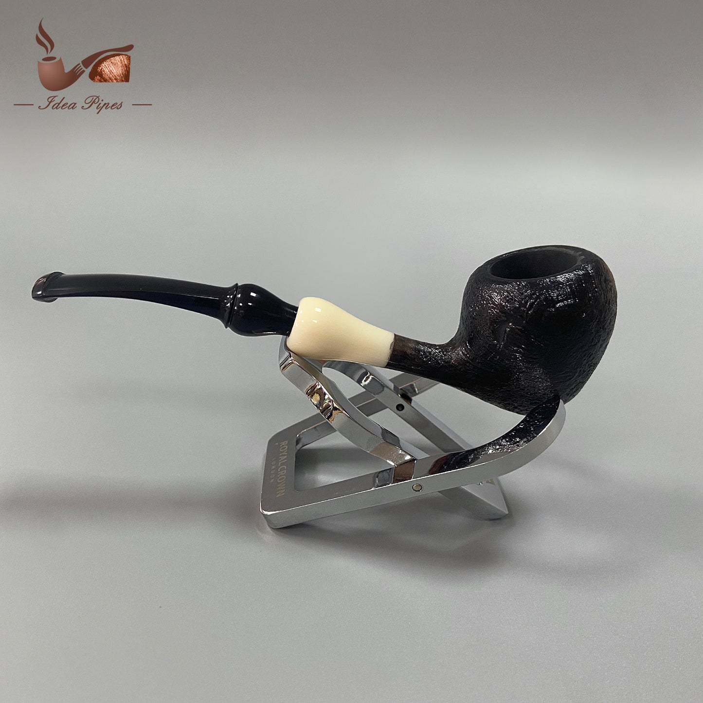 Small Briar Acorn Pipe with Horn Stem, Sold in Packs of 12