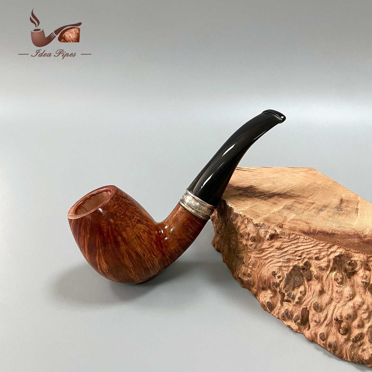 Tulip-Style Briar Wood Tobacco Smoking Pipe – Handcrafted Wooden Pipe for Men, Pack of 12 for Collectors & Retail