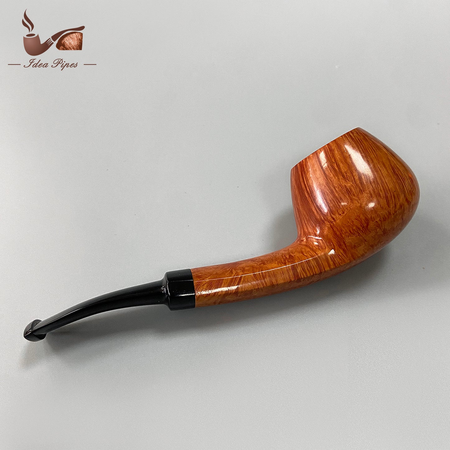 long Stem Brandy-Style Briar Wood Tobacco Smoking Pipe – Handcrafted Wooden Pipe for Men, Pack of 12 for Collectors & Retail