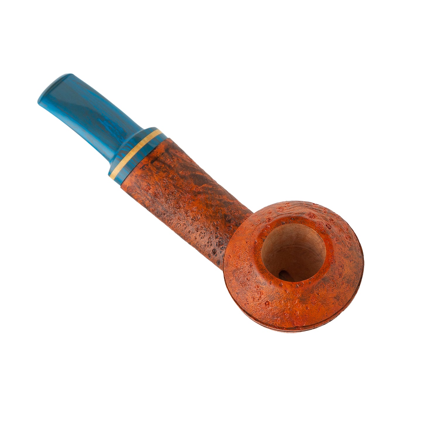 Flat Stem Flying Saucer Bullhead Briar Wood Tobacco Smoking Pipe – Handcrafted Wooden Pipe for Men, Pack of 12 for Collectors & Retail