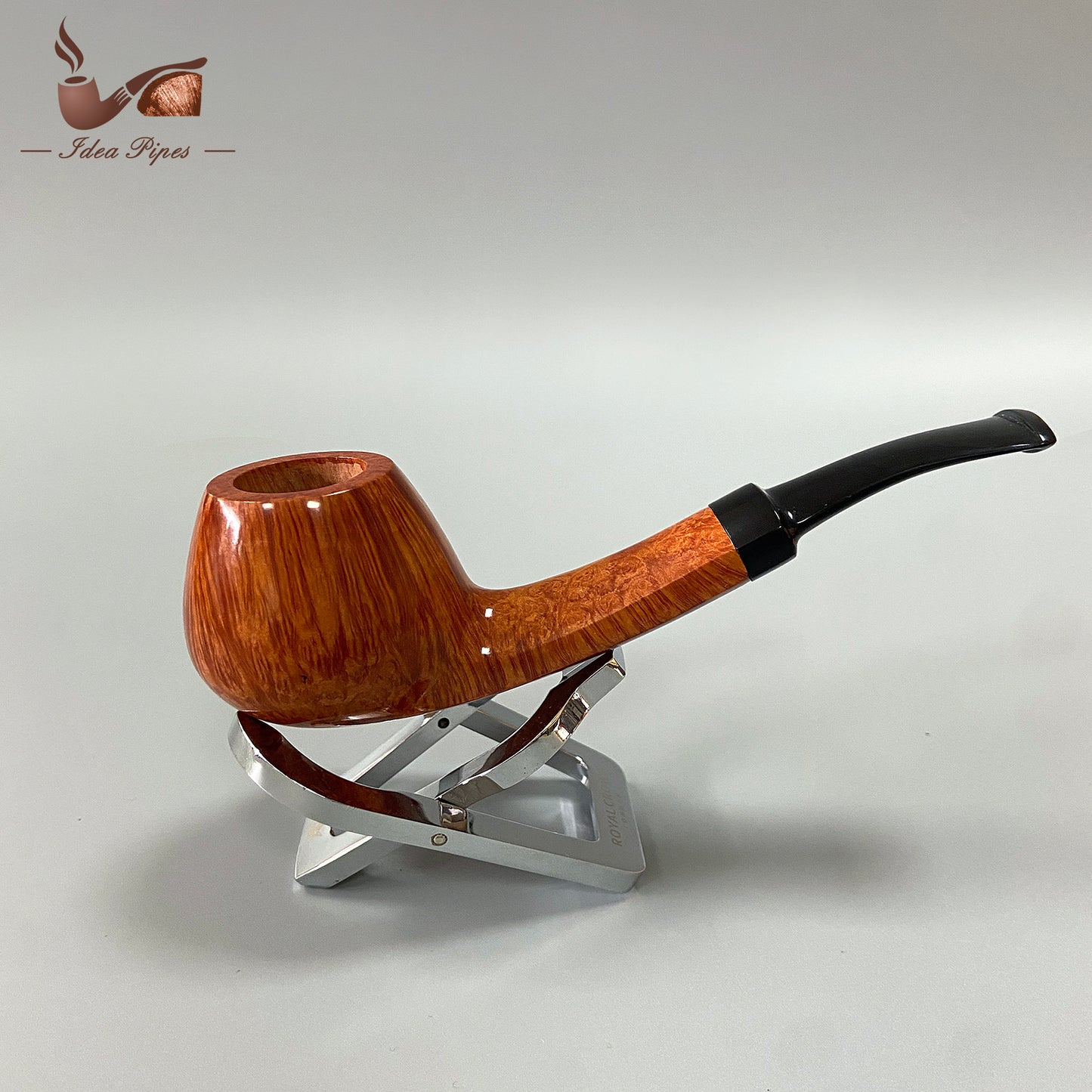long Stem Brandy-Style Briar Wood Tobacco Smoking Pipe – Handcrafted Wooden Pipe for Men, Pack of 12 for Collectors & Retail
