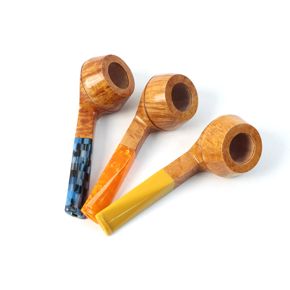 IDEA PIPES  Handmade  Briar Wood Tobacco Pipes Smooth Finished Bulldag Shape