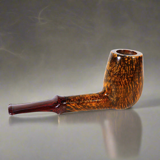 Idea pipes Briar Wood  Straight shank billiard pipe that lays flat on the tabletop