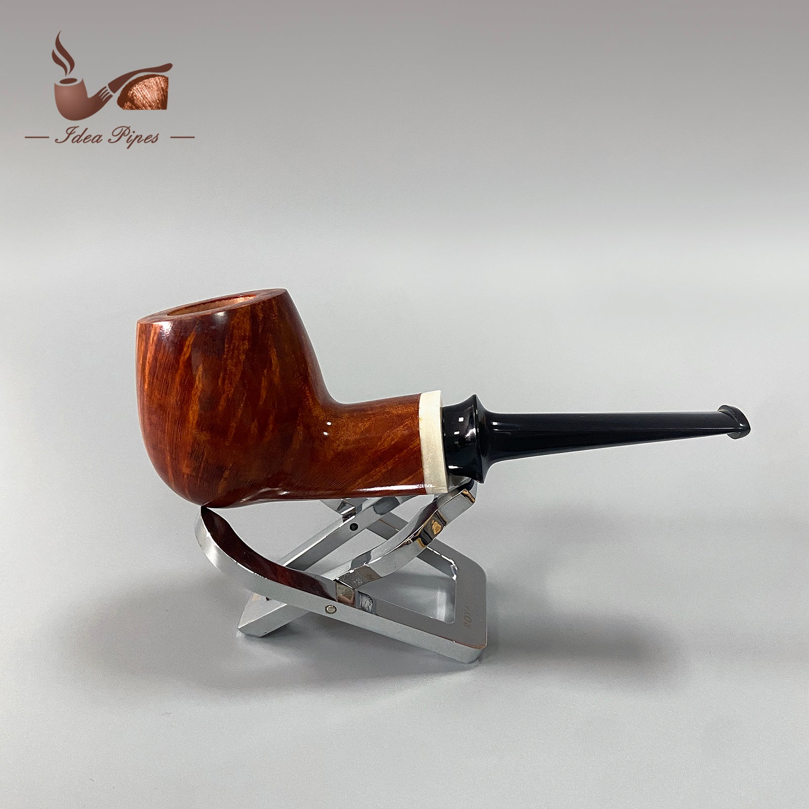 Handcrafted Bone Inlay POT Pipe | German Vulcanized Rubber Mouthpiece | Aged Italian Briarwood | Filterless Tobacco Pipe for Smooth Smoking Experience
