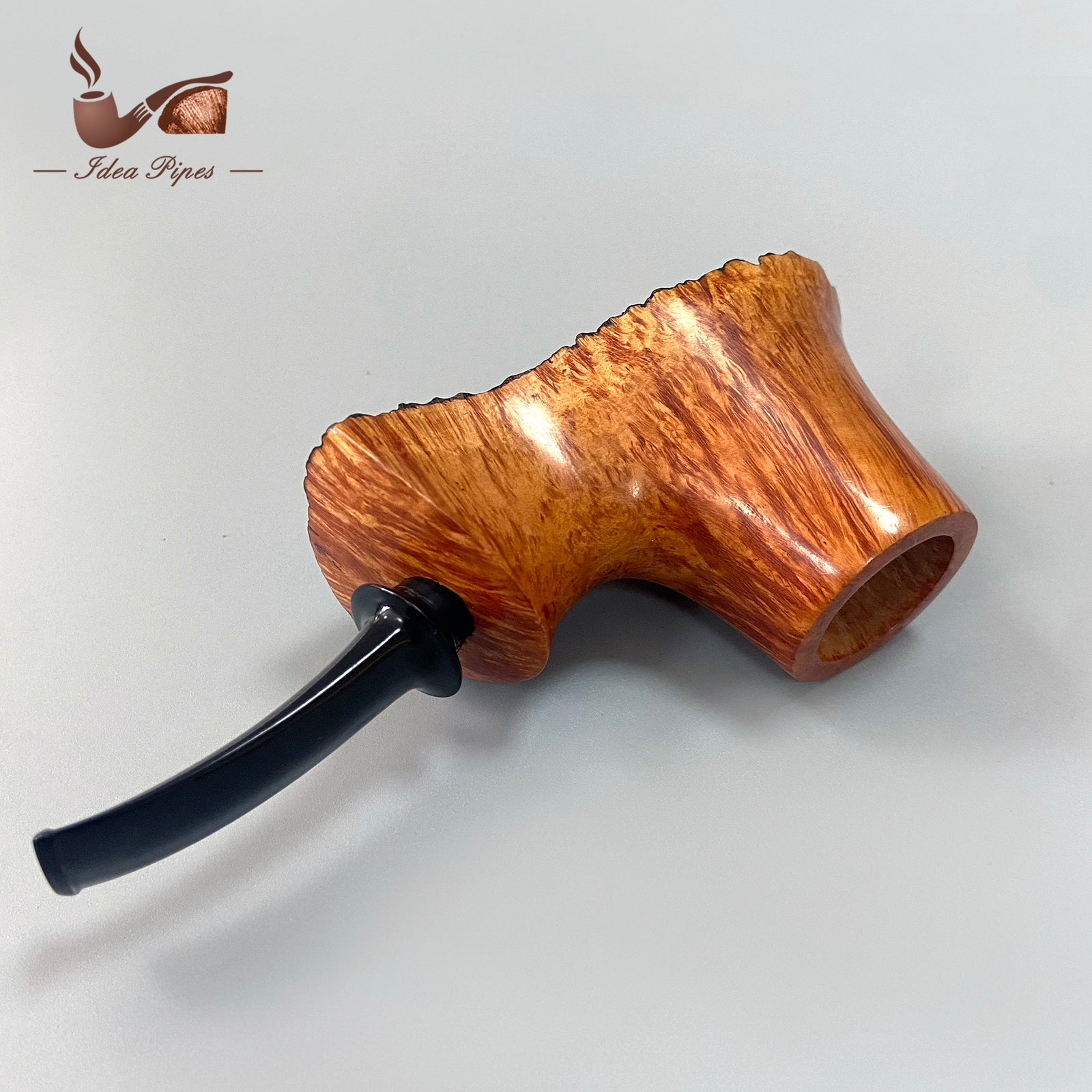 Handcrafted Volcano-Style Tobacco Pipe | German Vulcanized Rubber Mouthpiece | Aged Italian Briar Wood | Filterless Design for Pure Smoking Experience