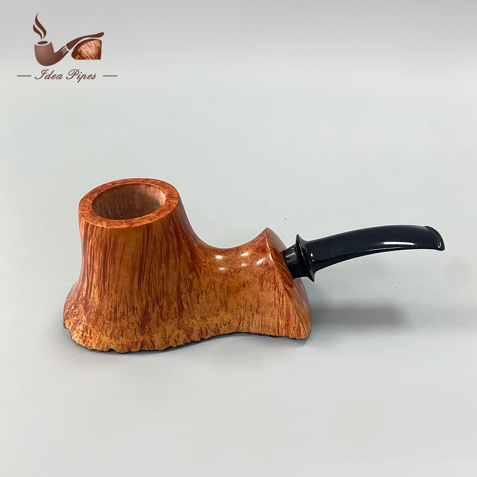 Handcrafted Volcano-Style Tobacco Pipe | German Vulcanized Rubber Mouthpiece | Aged Italian Briar Wood | Filterless Design for Pure Smoking Experience