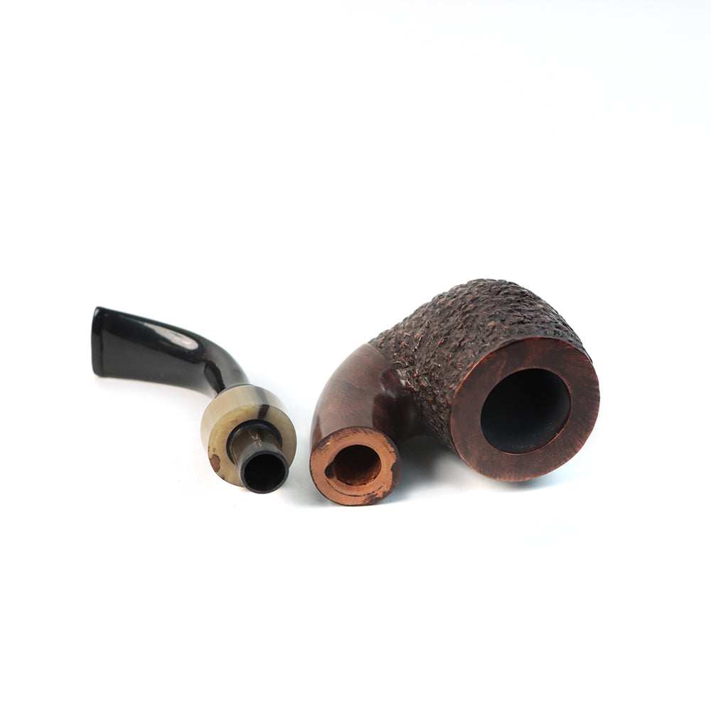 IDEA PIPES Handmade  Briar Wood Tobacco Pipes Sandblast  Finished With Ebonite stem