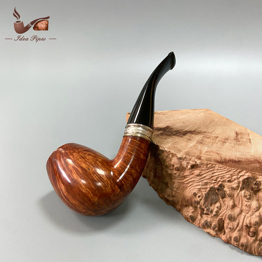 Tulip-Style Briar Wood Tobacco Smoking Pipe – Handcrafted Wooden Pipe for Men, Pack of 12 for Collectors & Retail