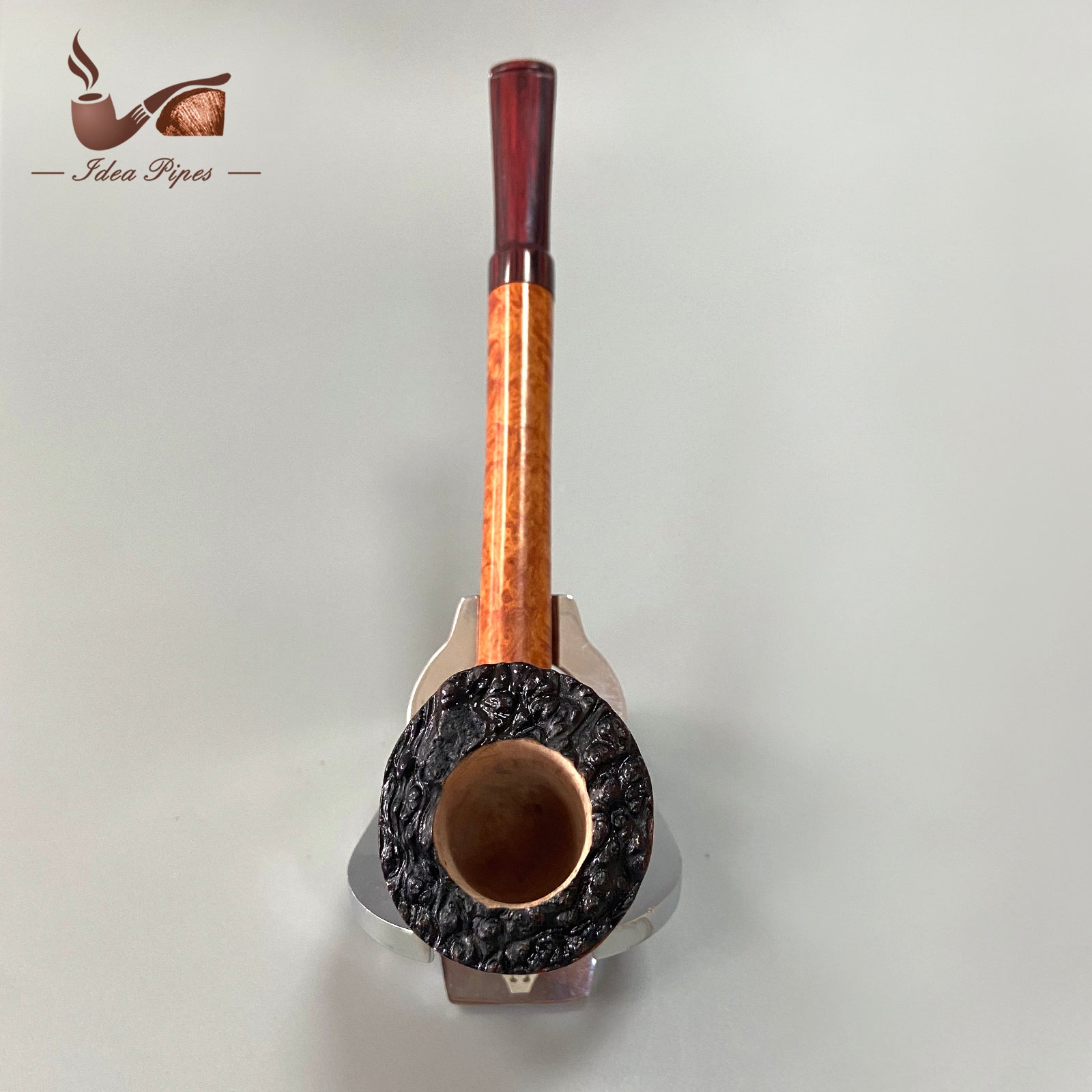 Handcrafted Hammer-Shaped Tobacco Pipe | German Vulcanized Rubber Bite | Aged Italian Briarwood | Filterless Design for Pure Smoking Experience