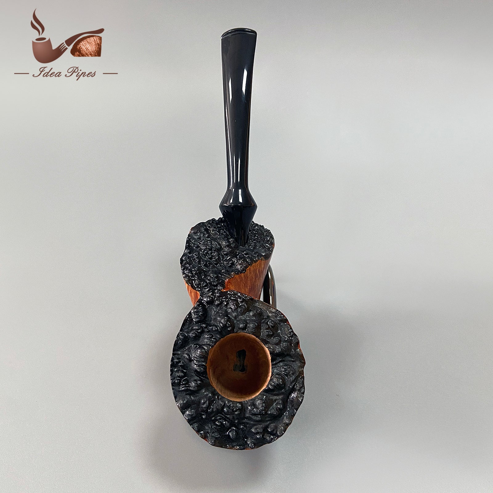 Handcrafted Volcano-Style Tobacco Pipe | German Vulcanized Rubber Mouthpiece | Aged Italian Briar Wood | Filterless Design for Pure Smoking Experience