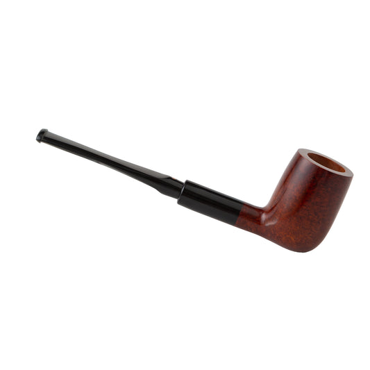Military Mount Billiard Briar Wood Tobacco Smoking Pipe with Small Silver Dot – Handcrafted Wooden Pipe for Men,  Pack of 12 for Collectors & Retail