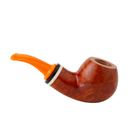 Calabash-Style Apple Shape Briar Wood Tobacco Smoking Pipe – Handcrafted Wooden Pipe for Men, Pack of 12 for Collectors & Retail
