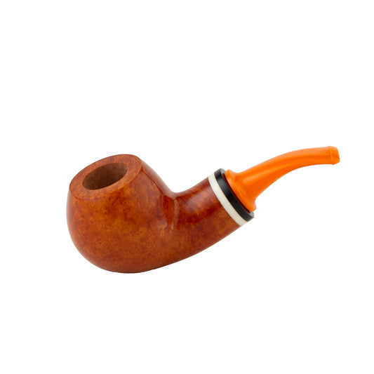 Calabash-Style Apple Shape Briar Wood Tobacco Smoking Pipe – Handcrafted Wooden Pipe for Men, Pack of 12 for Collectors & Retail