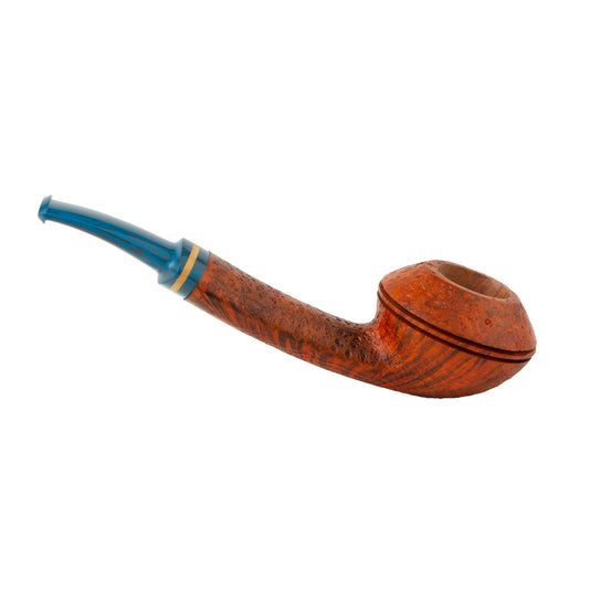 Flat Stem Flying Saucer Bullhead Briar Wood Tobacco Smoking Pipe – Handcrafted Wooden Pipe for Men,  Pack of 12 for Collectors & Retail