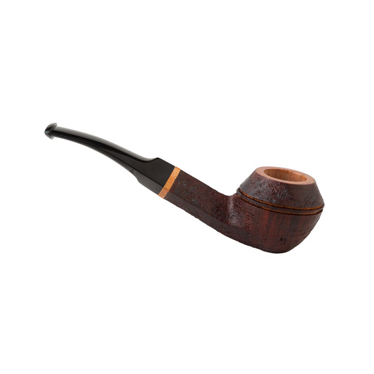Slightly Bent Bullhead-Style Briar Wood Tobacco Smoking Pipe – Handcrafted Wooden Pipe for Men,  Pack of 12 for Collectors & Retail