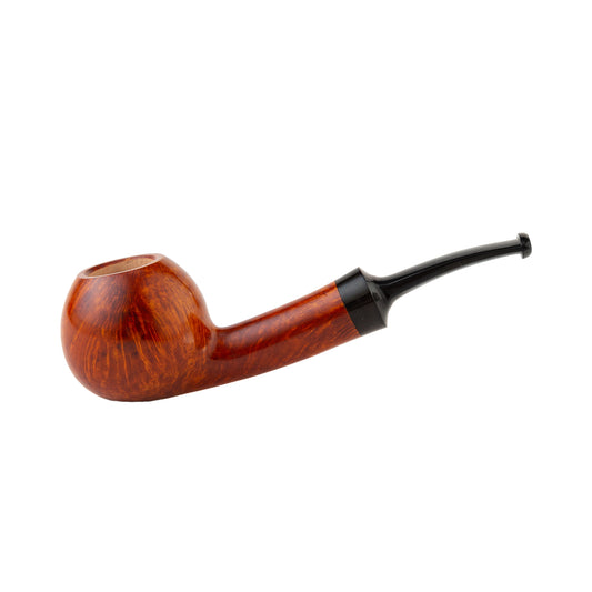 Long Stem Apple-Shaped Briar Wood Tobacco Smoking Pipe – Handcrafted Wooden Pipe for Men,  Pack of 12 for Collectors & Retail