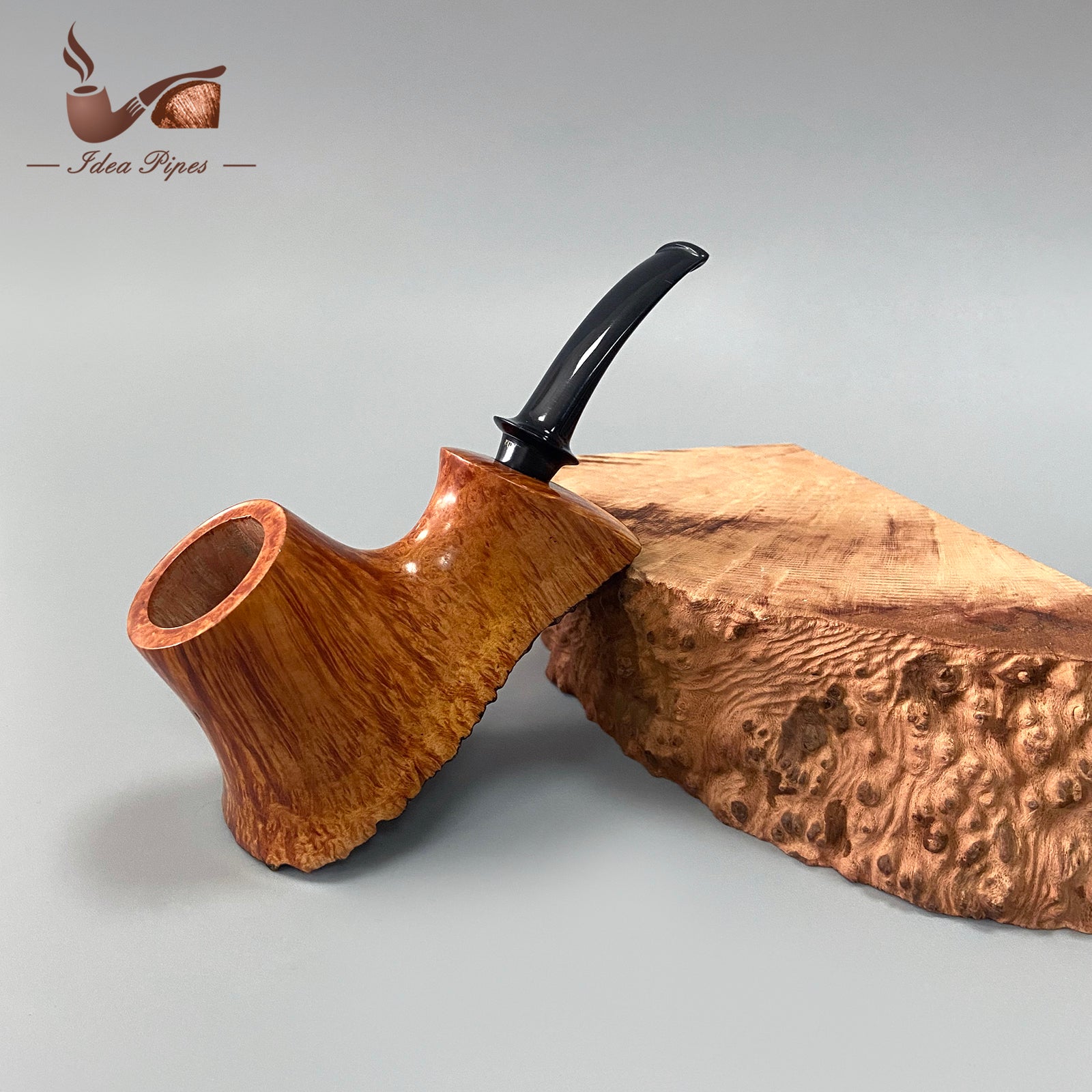 Handcrafted Volcano-Style Tobacco Pipe | German Vulcanized Rubber Mouthpiece | Aged Italian Briar Wood | Filterless Design for Pure Smoking Experience