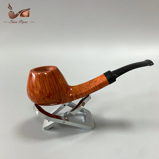long Stem Brandy-Style Briar Wood Tobacco Smoking Pipe – Handcrafted Wooden Pipe for Men, Pack of 12 for Collectors & Retail