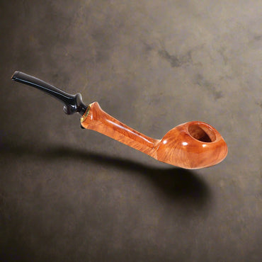 Ideapipes Danish Style Free Handmade Briar Pipe Blowfish Shape Smooth Finished