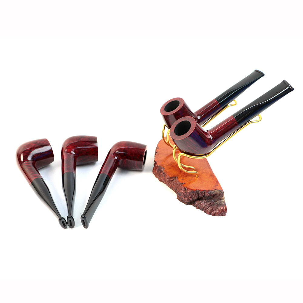Idea Pipes Billard Briar Tobacco Pipe Smooth Finished 9MM Filter