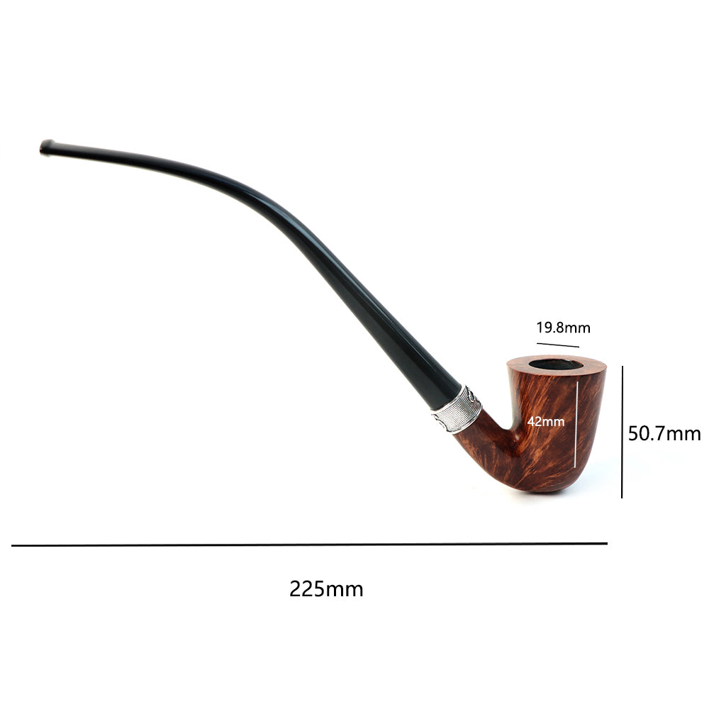 IDEA PIPES briar wood tobacco pipes smooth With Ebonite Stem