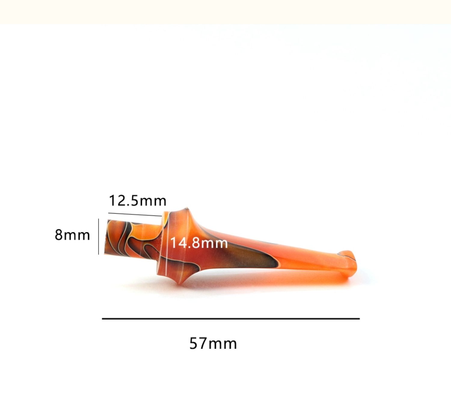 Acrylic and Ebonite Production of High Quality and High Precision Briar Tobacco Smoking Pipe Mouthpiece Stem Unpolished Special Shape 6 pieces