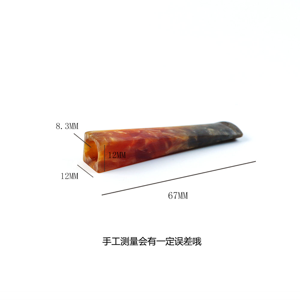Acrylic Production of High Quality and High Precision Briar Tobacco Smoking Pipe Mouthpiece Stem Unpolished  Square Shape 6 pieces / a lot  WithoutTeon