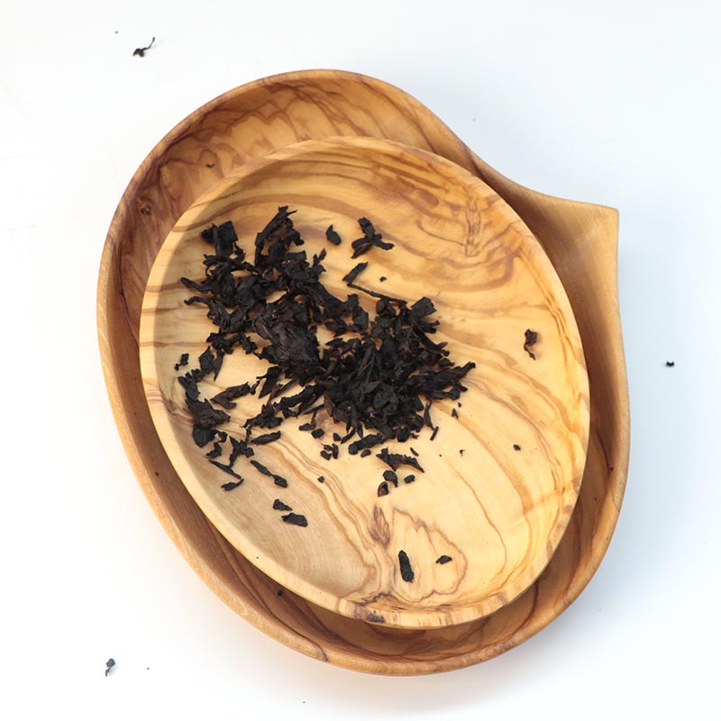 olive wood made wake-up tray tobacco